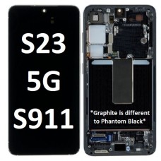 Samsung Galaxy SM-S911 (S23 5G 2023) LCD and touch screen with frame (Original Service Pack) [GRAPHITE GRAY] GH82-30480E/30481E